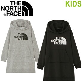 THE NORTH FACE ザ ノースフェイス NTG62110 G LOGO ONEPIECE (キッズ) ガールズ ロゴ ワンピース フーディー スウェット ワンピ 長袖 ロゴ アウトドア キャンプ 子供用 子供服 女の子 キッズ 国内正規 2023AW 20%OFF セール