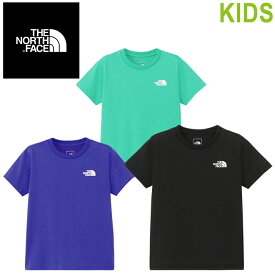 THE NORTH FACE ザ ノースフェイス NTJ32432 S/S NUPTSE TEE (キッズ) ショートスリーブ ヌプシ ティー ロゴ ティー Tシャツ 半袖 トップス カットソー ボックスロゴ 吸汗 速乾 UVケア 子供服 男の子 女の子 キッズ 3カラー 国内正規