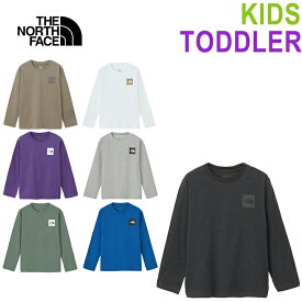 THE NORTH FACE ザ・ノース・フェイス NTJ32357 NTT32531 L/S SMALL SQUARE LOGO TEE (キッズ)(トドラー) ロングスリーブ スモール スクエア ロゴ ティー Tシャツ ロンT 長袖 トップス カットソー UVカット 男の子 女の子 子供服 キッズ 国内正規 2025SS 10%～20%OFF セール