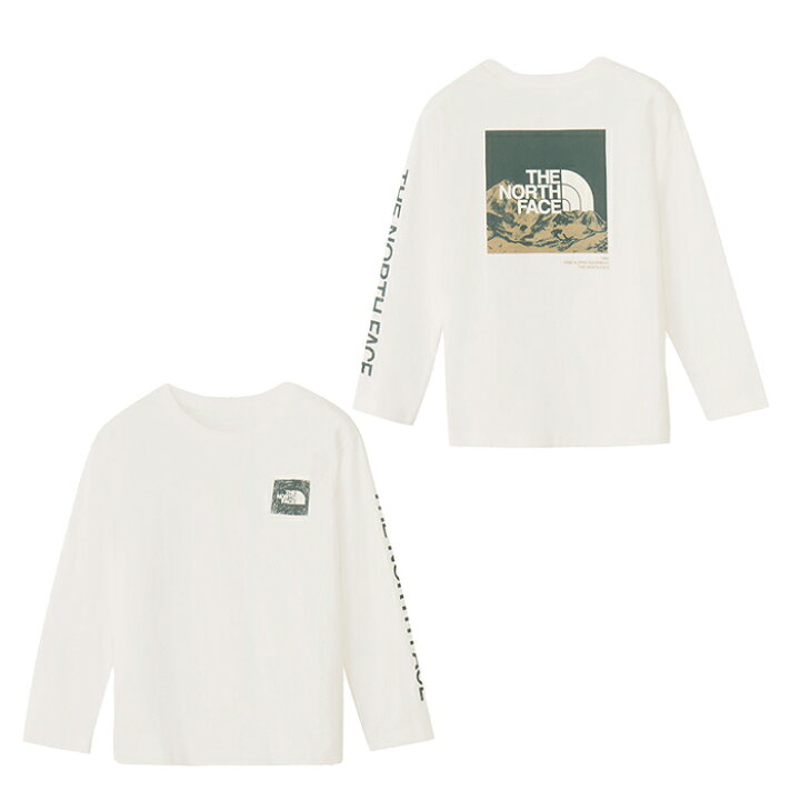 ザ・ノース・フェイス（THE NORTH FACE）（キッズ）ジュニア 長袖 トドラー ロングスリーブ スモールスクエアロゴ Tシャツ NTT32531 AG UVカット