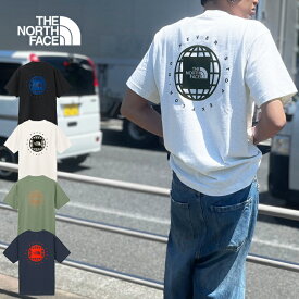 THE NORTH FACE ザ・ノース・フェイス NT32541 S/S GEO SQURE LOGO TEE ショートスリーブ ジオ スクエア ロゴ ティー ティーシャツ Tシャツ フロッキープリント 地球儀 トップス ロゴ 半袖 アウトドア スポーツ メンズ ユニセックス 4カラー 国内正規 20%OFF セール