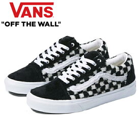 VANS ヴァンズ VN0A5KRF95A OLD SKOOL (SHERPA) オールド スクール シェルパ ボア フリース ローカット シューズ スニーカー スケート スケボー SK8 靴 バンズ メンズ レディース CHECKERBOARD/BLACK チェッカーボード/ブラック 国内正規 50%OFF セール