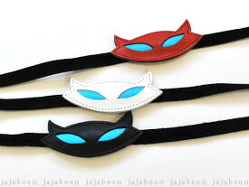 JAJABOON 【メール便OK★】本革猫チョーカー3色 本革（レザー）製