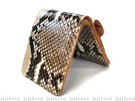 JAJABOON ダイヤモンドパイソンウォレットDX 二つ折り財布蛇皮（パイソン）製【smtb-m】