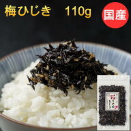 【半額　お一人様1袋限り 1000円⇒500円】梅ひじき 国産 110g ひじき ふりかけ 国産 梅の実入 梅ひじきふ…
