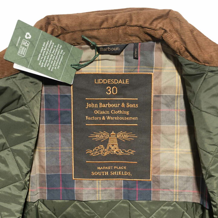 楽天市場】バブアー Barbour リッズデイル キルティングジャケット 30 