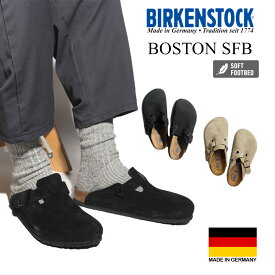ビルケンシュトック BIRKENSTOCK ボストン ソフトフットベッド ｜ サンダル メンズ/レディース BOSTON SFB サイズ35-44 トープスエード/ブラックスエード ノーマルワイズ レギュラーフィット 普通幅