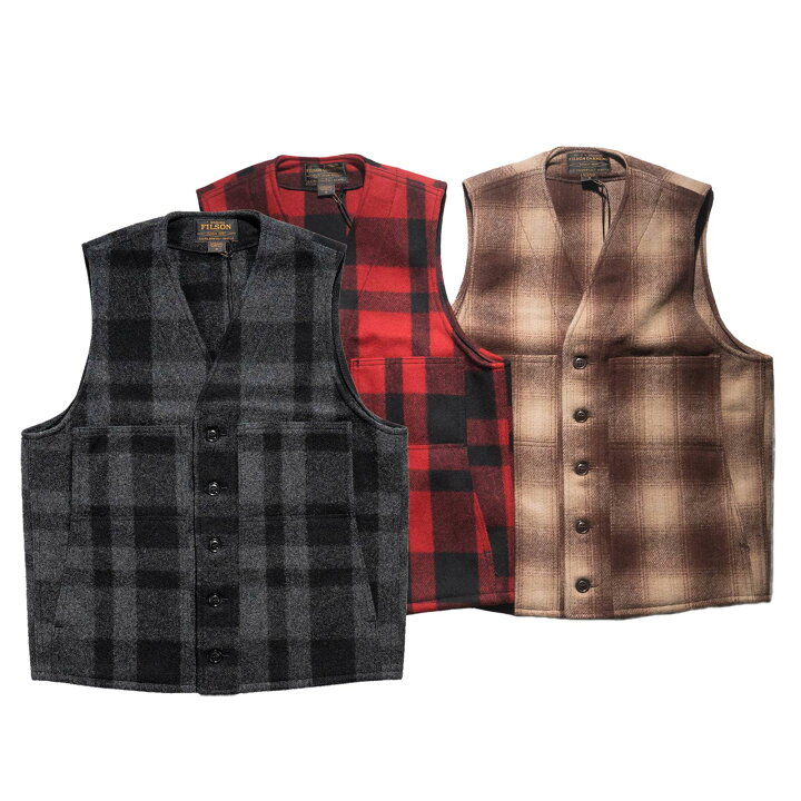 楽天市場】フィルソン FILSON マッキーノ ウール ベスト チェック 