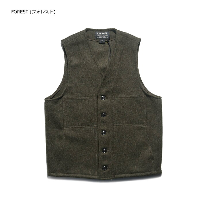 楽天市場】フィルソン FILSON マッキーノ ウール ベスト ソリッド 