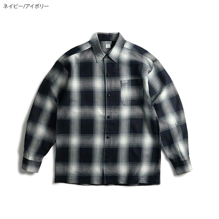 楽天市場】キャルトップ CALTOP #2000LS オンブレ チェック 長袖 