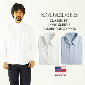 【クーポン配布中】インディビジュアライズドシャツ INDIVIDUALIZED SHIRTS 長袖ボタンダウンシャツ ケンブリッジオックスフォード (メンズ 米国製 アメリカ製）