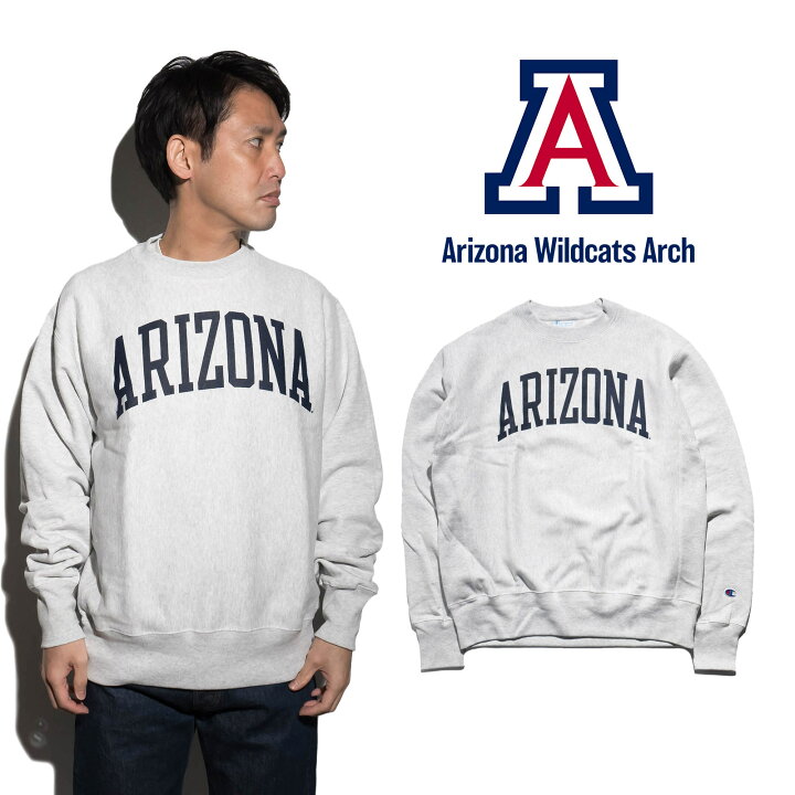 楽天市場】UNIVERSITY OF ARIZONA オフィシャル クルーネック カレッジ 