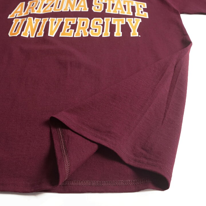 【クーポン配布中】ARIZONA STATE UNIVERSITY オフィシャルロゴTシャツ チャンピオンボディ(メンズ S-XXL Champion カレッジTシャツ ASU アリゾナ州立大学) Jalana(ジャラーナ) ASU アリゾナ州立大学 長袖 Arizona State Univ タグ付き