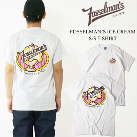フォッセルマンズアイスクリーム プリントTシャツ (メンズ レディース ユニセックス S-XXL 海外買い付け スーベニア ご当地 Tシャツ FOSSELMAN’S ICE CREAM)