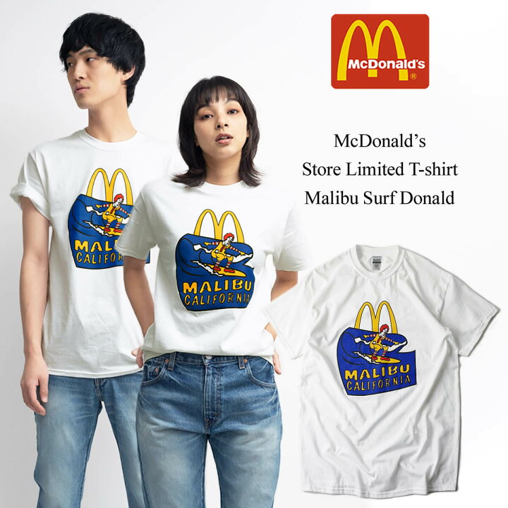 楽天市場】マクドナルド Tシャツ 波乗りドナルド マリブ店限定 
