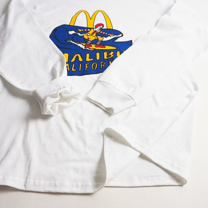 楽天市場】マクドナルド 長袖 Tシャツ 波乗りドナルド マリブ店限定 