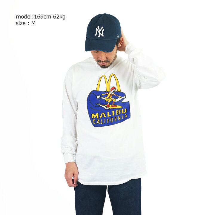 楽天市場】マクドナルド 長袖 Tシャツ 波乗りドナルド マリブ店限定 