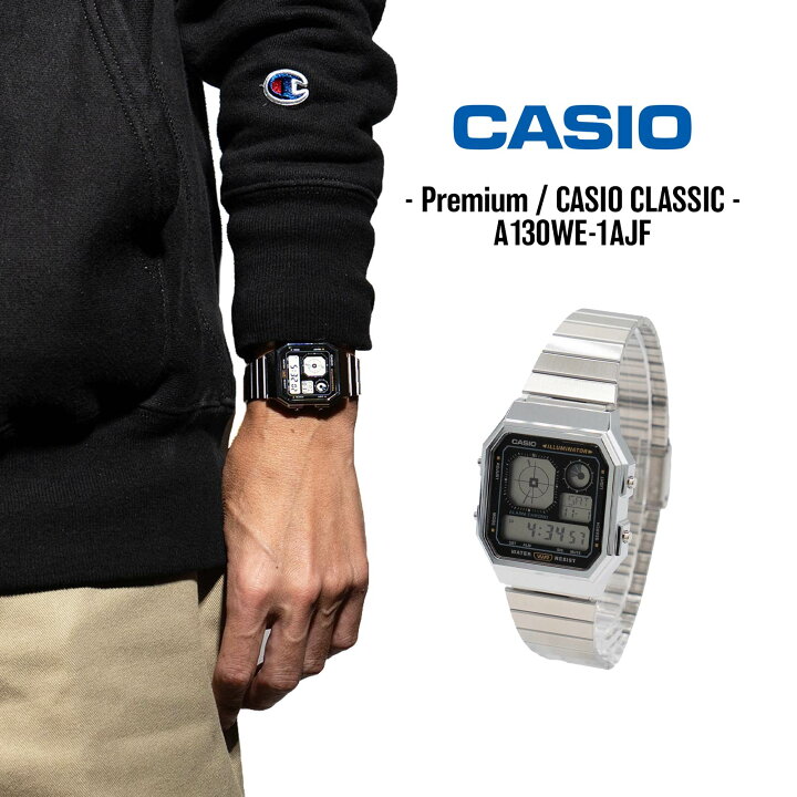 楽天市場】カシオ CASIO A130WE-1AJF ｜ メンズ レディース ユニ 