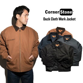 コーナーストーン CORNER STONE J763 ダッククロスワークジャケット ｜ メンズ S M L XL XXL 中綿 ダック ワークジャケット カバーオール 防寒