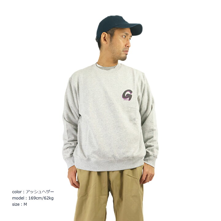 楽天市場】グラミチ GRAMICCI ビッグGロゴスウェットシャツ （メンズ S 