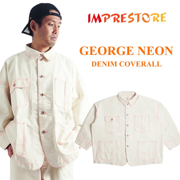 楽天市場】インプレストア IMPRESTORE ジョージ デニムカバーオール 