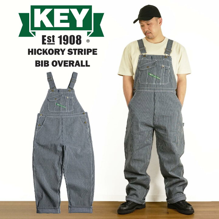 楽天市場】【クーポン配布中】キー KEY ヒッコリーストライプ ビブ 