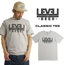 レベルビア LEVEL BEER 半袖Tシャツ クラッシック ｜ ユニセックス アメリカ製 米国製 オーガニックコットン