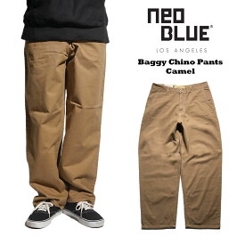 【クーポン配布中】ネオブルー NEO BLUE キャメルバギー チノパンツ ｜ 6605 メンズ 28-40インチ ワイドパンツ バギーパンツ カーキ ブラウン アメリカ製 MADE IN USA