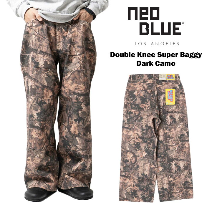 楽天市場】ネオブルー NEO BLUE スーパーバギー ダブルニー ダークカモ 