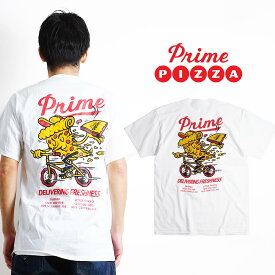 プライムピザ Prime PIZZA 半袖 Tシャツ バイシクル(メンズ S-XXXL Prime PIZZA ご当地Tシャツ 海外買い付け スーベニア)