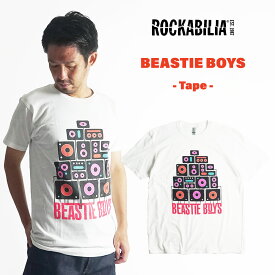 ロッカビリア ROCKABILIA バンドTシャツ ビースティーボーイズ テープ (メンズ S-XXL 90s マイクミルズ ツアーT ロックT)