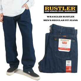 ラスラー RUSTLER レギュラーフィット ストレートジーンズ プレウォッシュ ｜ 87619PW メンズ W30-42 ラングラー Wrangler ヘビーウエイト デニム