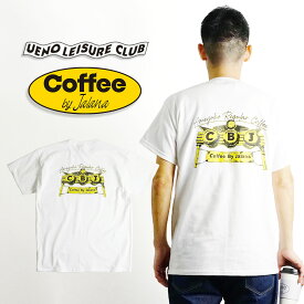 ウエノレジャークラブ UENO LEISURE CLUB Coffee by Jalana ゲートロゴ 半袖 Tシャツ（メンズ レディース ユニセックス M-XXL ギルダン)