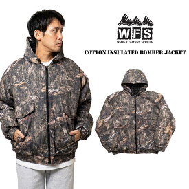 ワールドフェイマススポーツ WORLD FAMOUS SPORTS MCJ101 コットンインサレーテッドフードジャケット モッシーオーク ｜ メンズ パーカー MOSSY OAK カモフラ