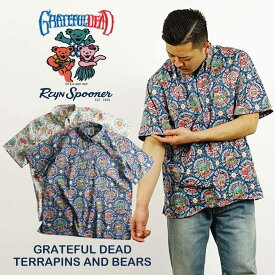 レインスプーナー X グレートフルデッド REYN SPOONER X GRATEFUL DEAD 半袖 アロハシャツ プルオーバー タイダイ (メンズ M538312621 M538712621 S-XXL 半袖シャツ ダンシングベア)