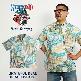 レインスプーナー X グレートフルデッド REYN SPOONER X GRATEFUL DEAD 半袖 アロハシャツ プルオーバー シーニック (メンズ M539312621 S-XXL 半袖シャツ スケルトン)