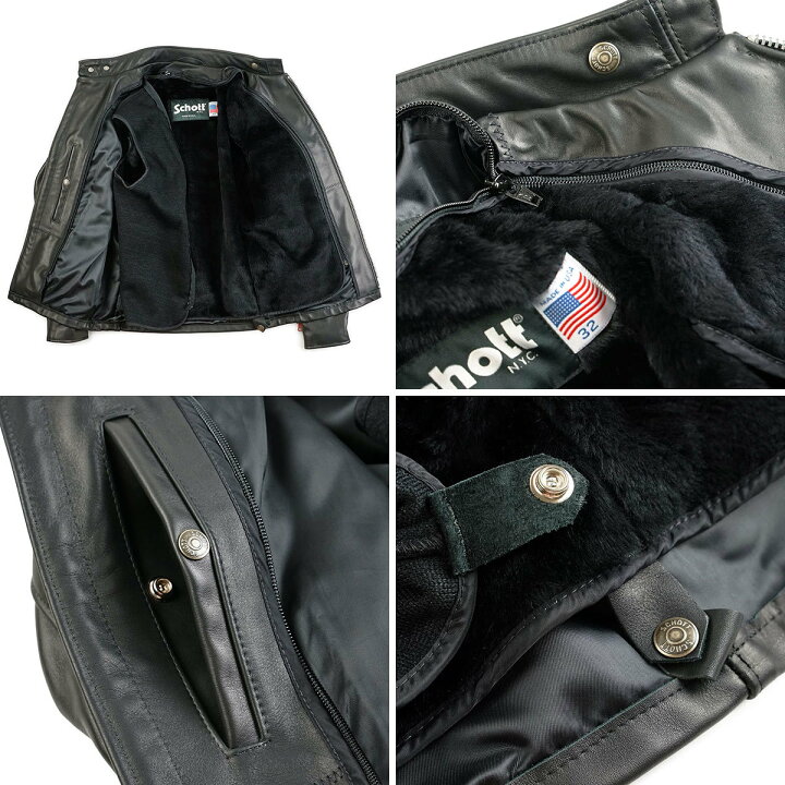 楽天市場】ショット SCHOTT 141 シングルライダース ブラック(アメリカ 