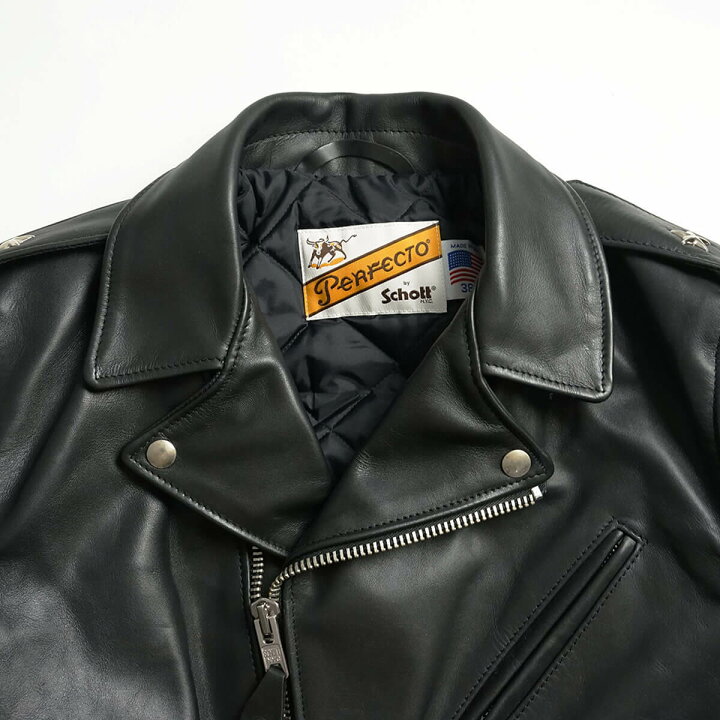 楽天市場】ショット SCHOTT 613 ワンスター ダブルライダース ブラック 