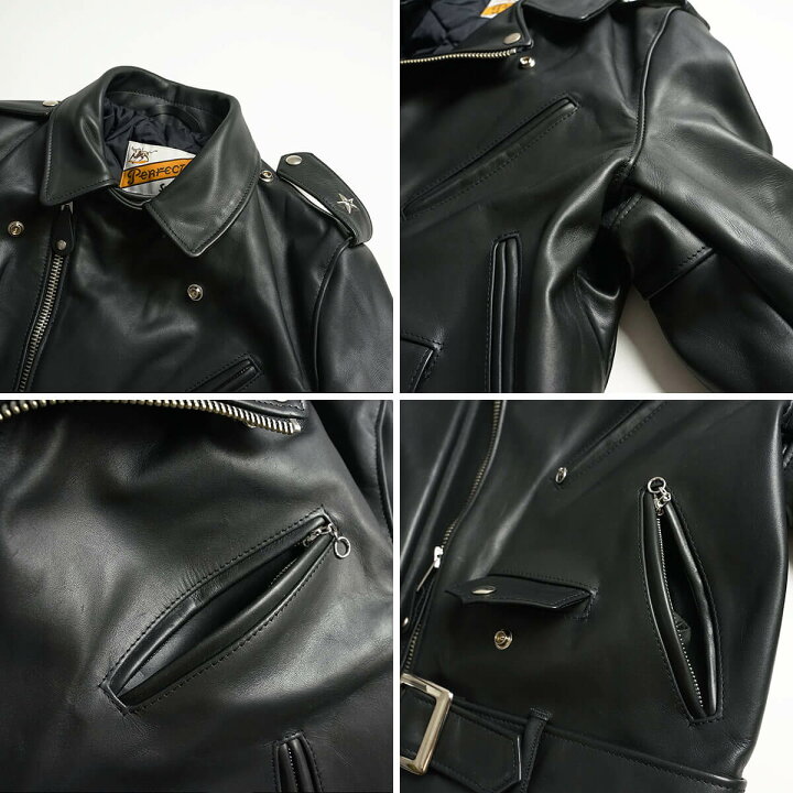 楽天市場】ショット SCHOTT 613 ワンスター ダブルライダース ブラック 