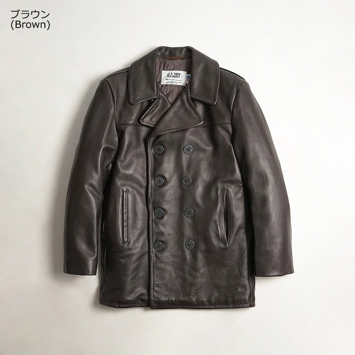 楽天市場】ショット SCHOTT 140 メンズ レザー ダブル ピーコート BIG 
