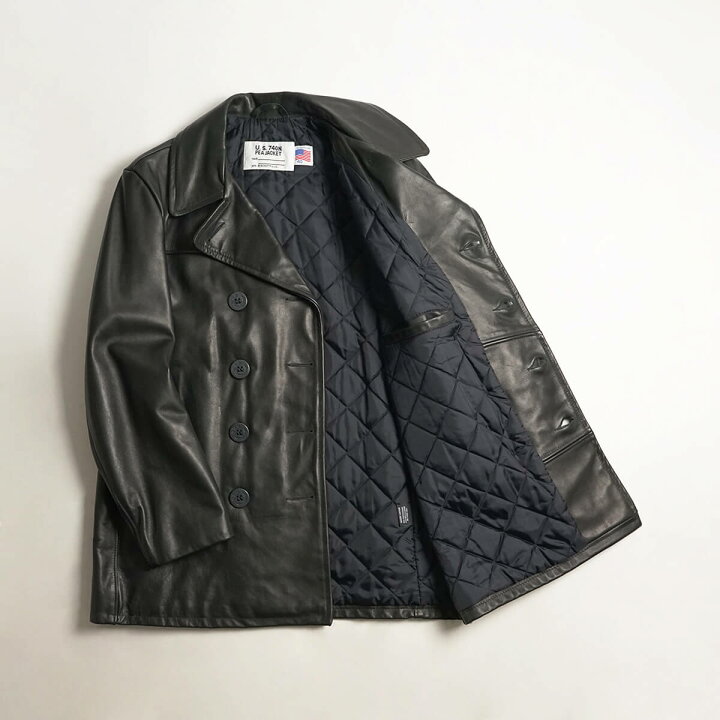 楽天市場】ショット SCHOTT 140 メンズ レザー ダブル ピーコート BIG 