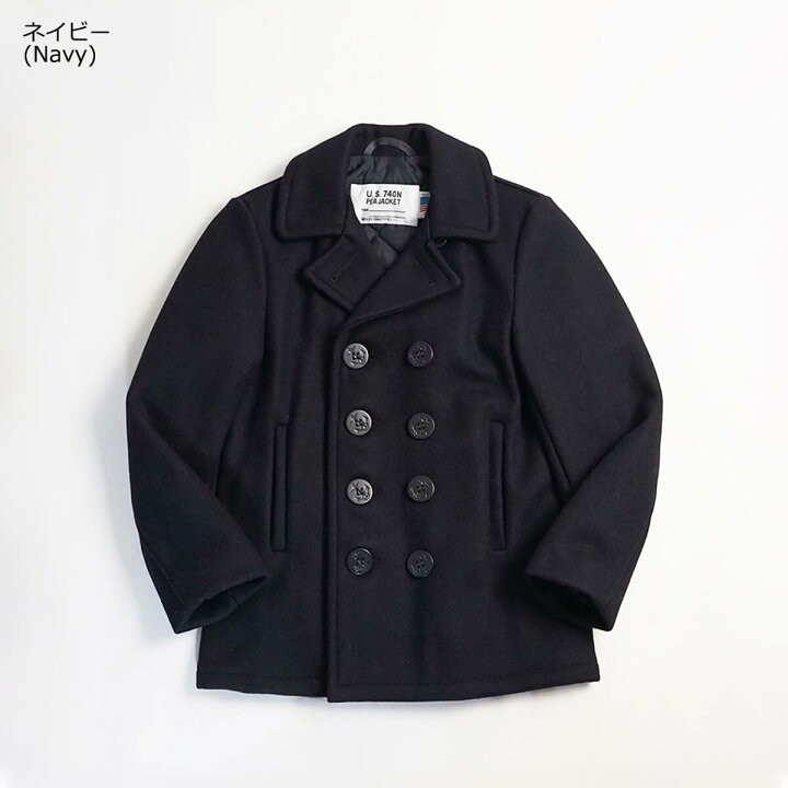 楽天市場】ショット SCHOTT 740B ボーイズ ウール ダブル ピーコート 