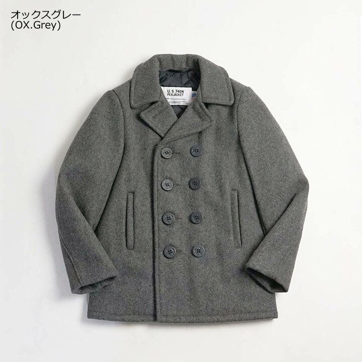 楽天市場】ショット SCHOTT 740B ボーイズ ウール ダブル ピーコート 