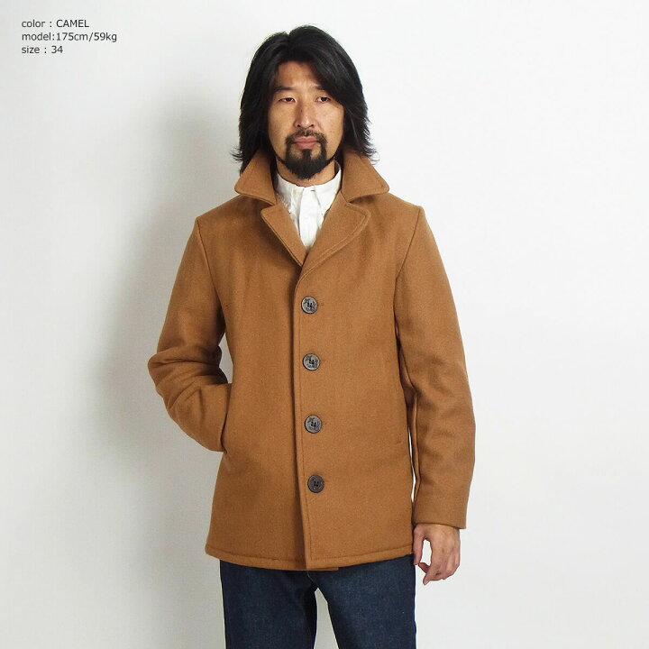 楽天市場 ショット Schott 当店別注 756tg メンズ ウール シングル ピーコート アメリカ製 コート アウター 防寒 Pコート 男性 キルトライニング キルティング 中綿 シンプル カジュアル フォーマル ネイビー グレー チェストナッツ サイズ32 46 Jalana ジャラーナ