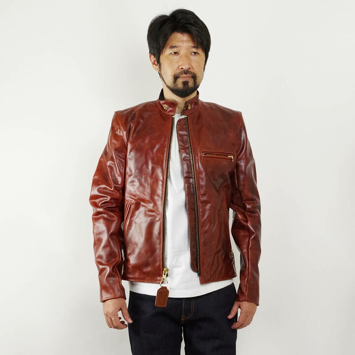 楽天市場】バンソン VANSON MODEL B シングル ライダース オクタゴン 