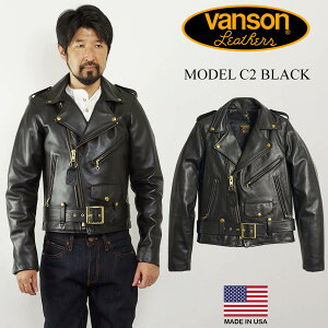 �o���\�� VANSON C2 �_�u�� ���C�_�[�X �u���b�N �b ���C�_�[�X�W���P�b�g �����Y �_�u�����C�_�[�X �A�����J�� MADE IN USA ���U�[�W���P�b�g �v�W���� �{�v ��� �� ���v �L���g���C�j���O���n 