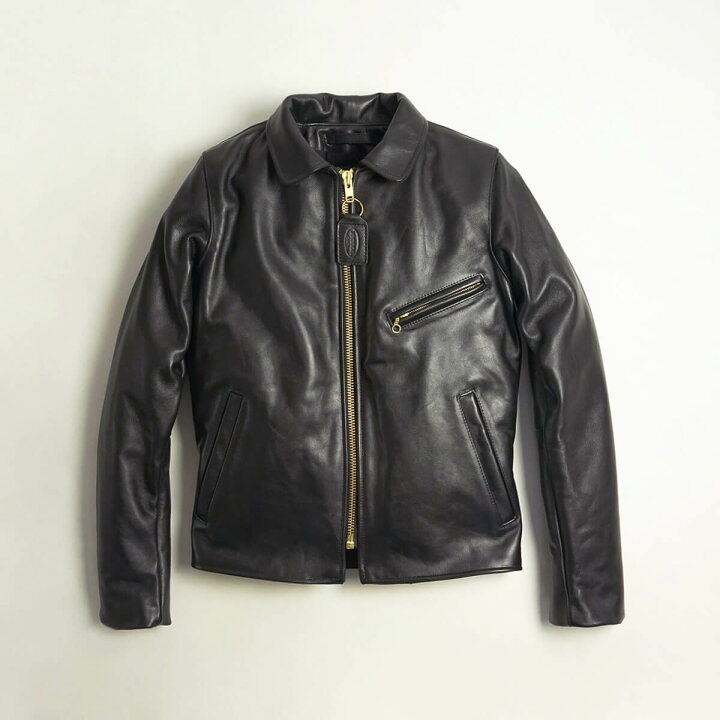 楽天市場】バンソン VANSON ENF シングル ライダース ブラック 