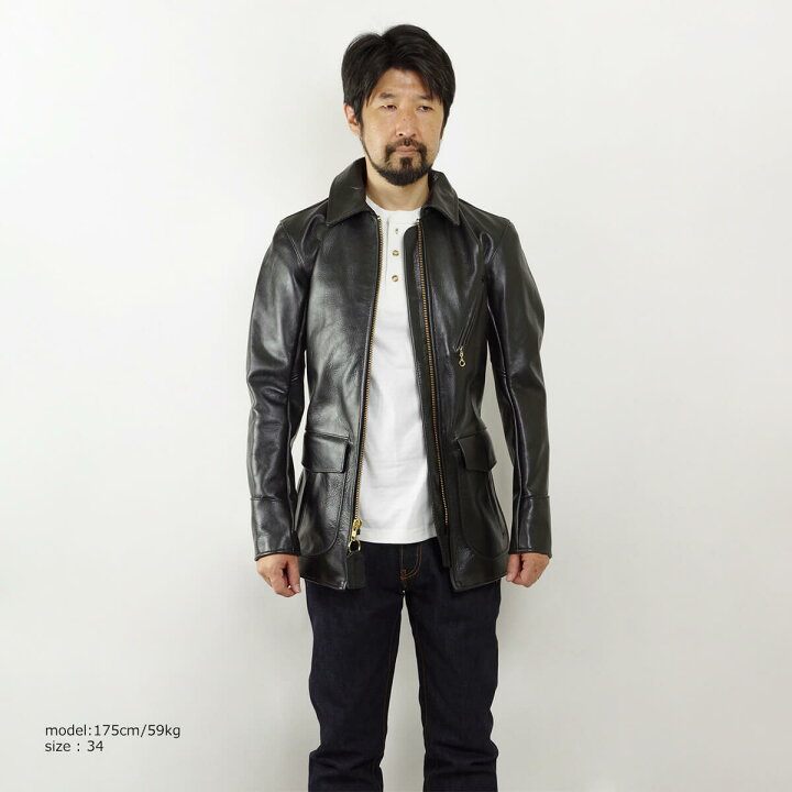 楽天市場】バンソン VANSON J 3/4 カーコート ブラック (アメリカ製 