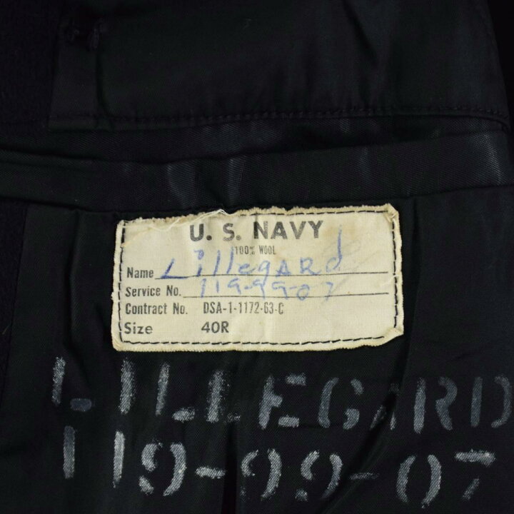 楽天市場】古着 63年製 米軍実品 U.S.NAVY ピーコート Pコート USA製 