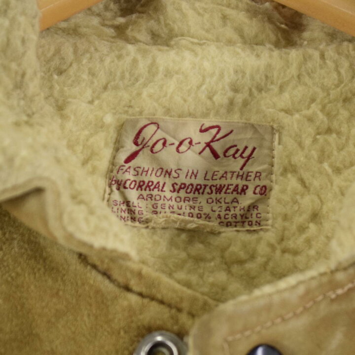 楽天市場】古着 60年代 GO-O-KAY スエードボアジャケット メンズM 